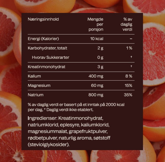 Kreatin + Elektrolytter 30 stk