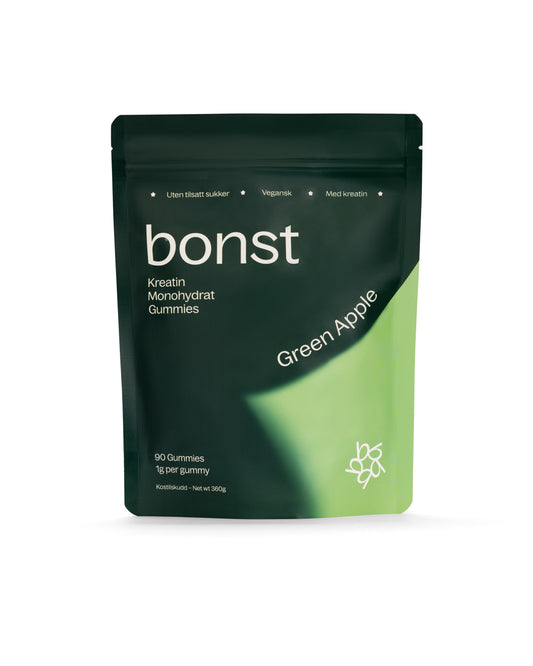 Bonst Kreatin Gummies Green Apple – pose
